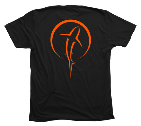 Shark Zen T-Shirt [Back - BL / OR]