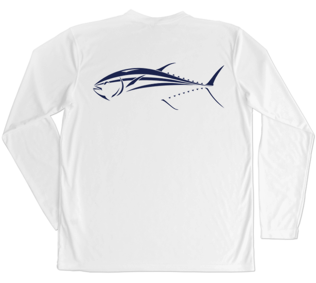 Bluefin Tuna Performance Build-A-Shirt (Back / WH)