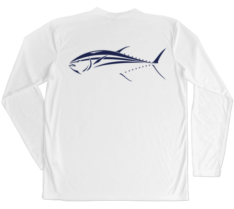 Bluefin Tuna Performance Build-A-Shirt (Back / WH)