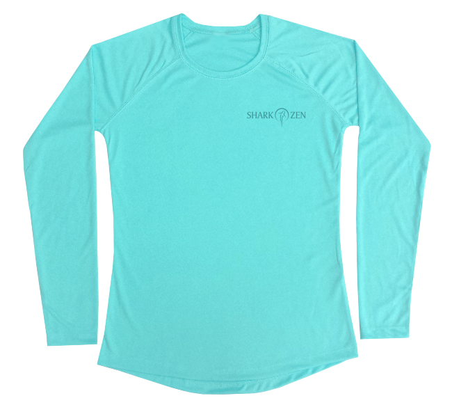 Swim Shirt for Women Sea Turtle UV Protective L/S Shark Zen