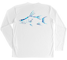 Men's Long Sleeve UV Water Camouflage Hogfish Swim Shirt