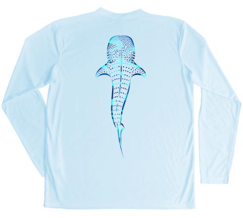 Men's Long Sleeve UV Water Camouflage Whale Shark Swim Shirt – Shark Zen