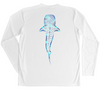 Men's Long Sleeve UV Water Camouflage Whale Shark Swim Shirt