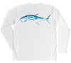 Men's Long Sleeve UV Water Camouflage Bluefin Tuna Swim Shirt