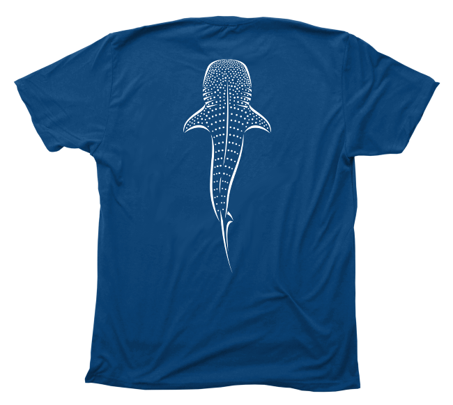 Scuba Diving T-Shirt | Whale Shark Diver & Beach Tee Small / Cool Blue