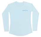 Womens Long Sleeve UV Water Camouflage Blue Crab Swim Shirt