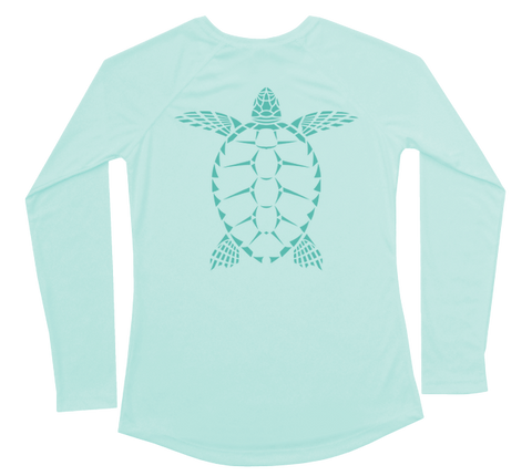 Sea Turtle Performance Build-A-Shirt (Women - Back / SG)