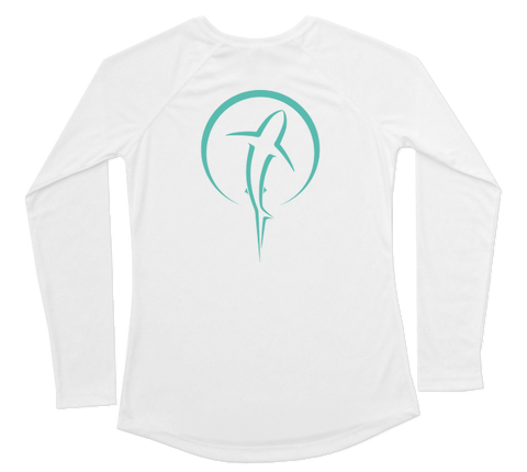 Shark Zen Performance Build-A-Shirt (Women - Back / WH)